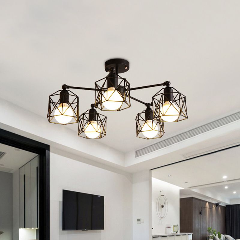 Arisha Semi-Flush Mount Ceiling Light