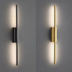 Arisha Modern Linear &Acrylic Bedroom Wall Lamp Brass