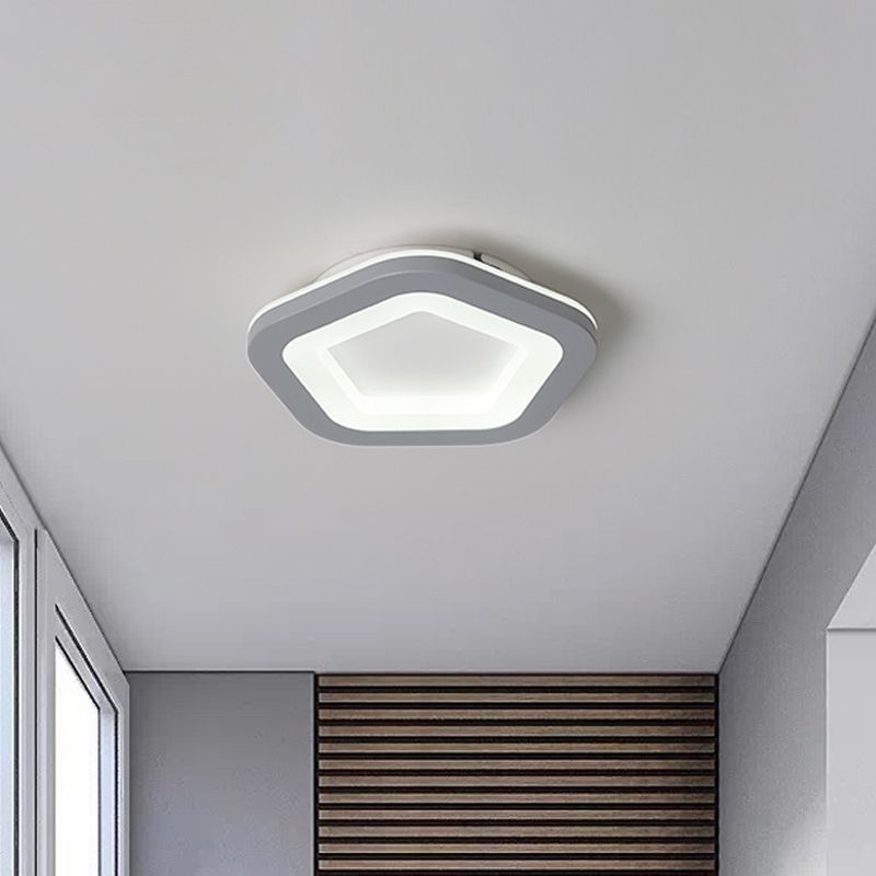 Arisha Modern Flower Flush Mount Ceiling Light Gray