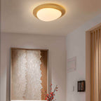 Arisha Flush Mount Ceiling Light Modern, , Walnut/Natural
