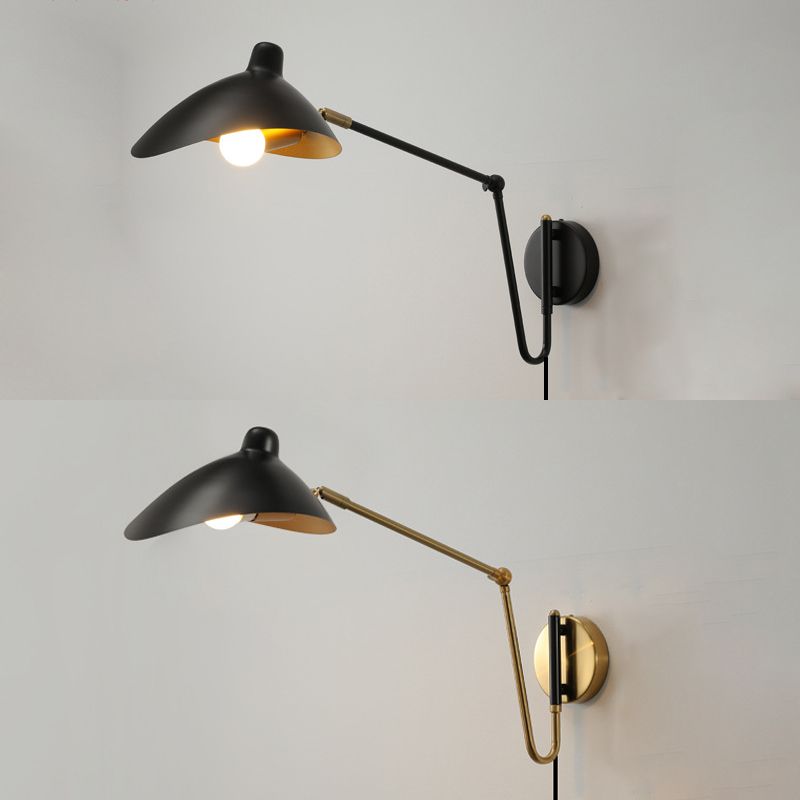 Epoch Industrial Swing Arm Vanity Wall Lamp
