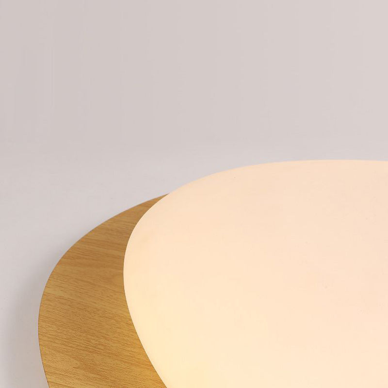 Arisha Flush Mount Ceiling Light Modern, , Walnut/Natural