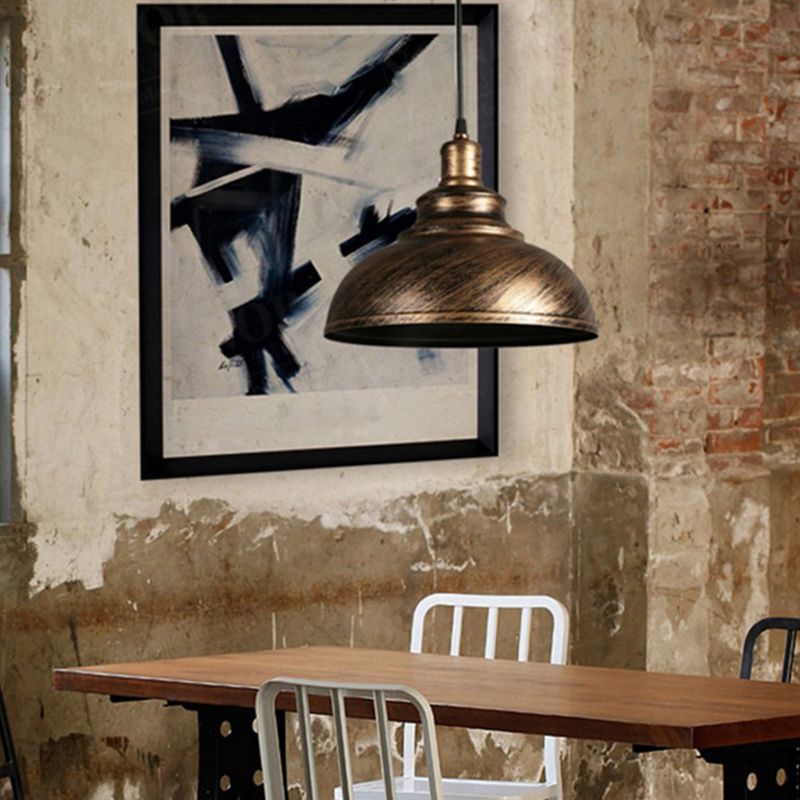 Arisha Pendant Light Dome Industrial Copper