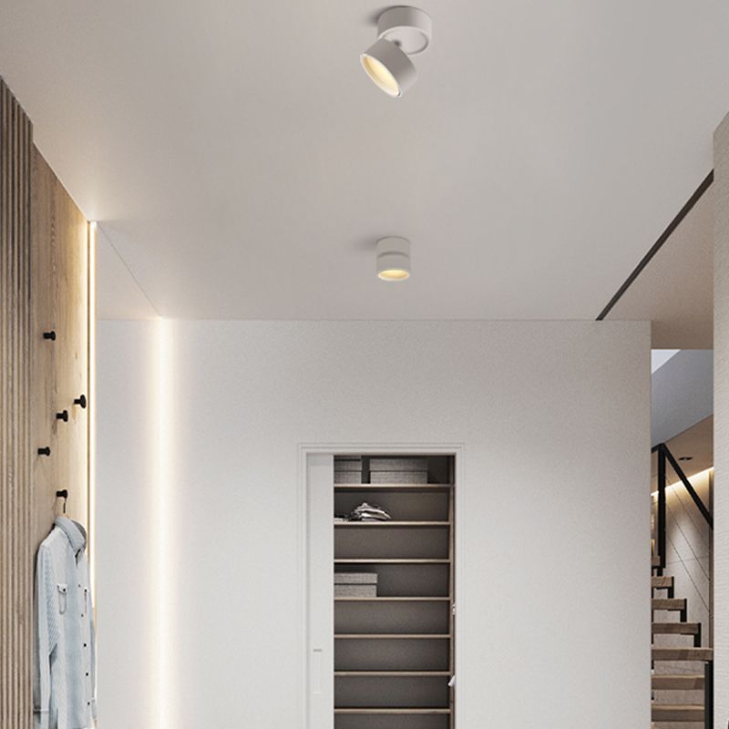 Arisha Flush Mount Ceiling Light Cylindrical Modern Hallway