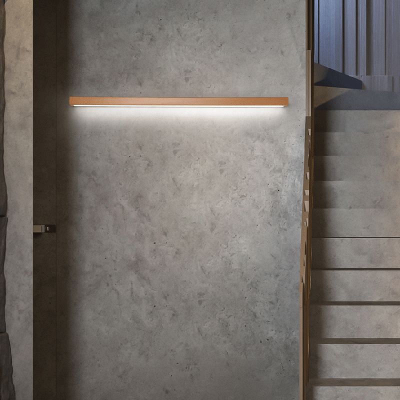 Muto Linear Mirror Wooden Front Vanity Wall Lamp Bedroom - image 7