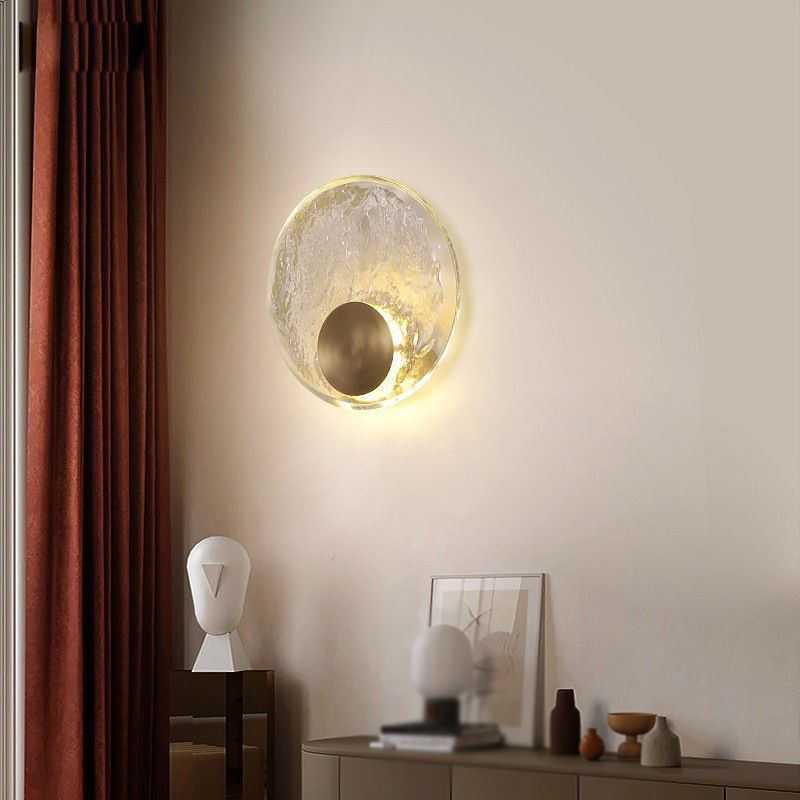 Kristy Art Deco Globe Crystal& Bedroom Wall Lamp