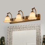 Ray Flower Mirror Front Vanity Wall Lamp, /Glass