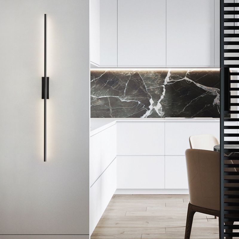 Arisha Modern Linear &Acrylic Bedroom Wall Lamp Brass