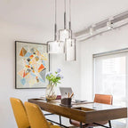 Kristy Modern Geometric Cluster Glass Pendant Light