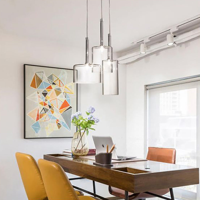 Kristy Modern Geometric Cluster Glass Pendant Light