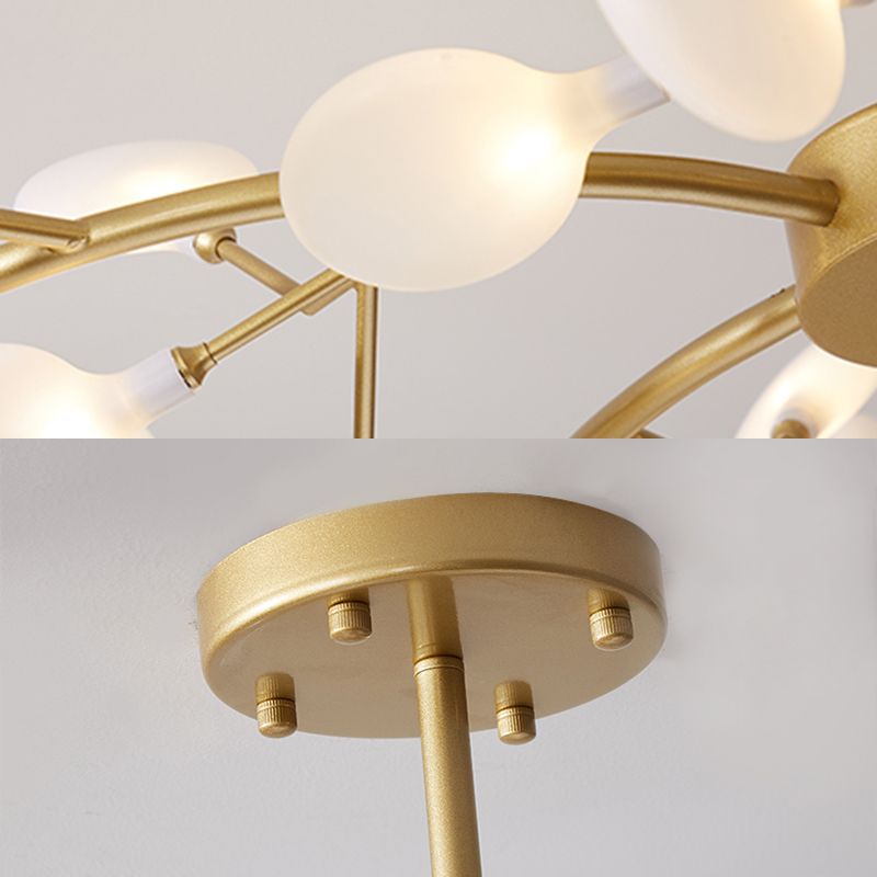 Olivia Unique Branch Firefly Art Deco Chandelier Living Room - image 13