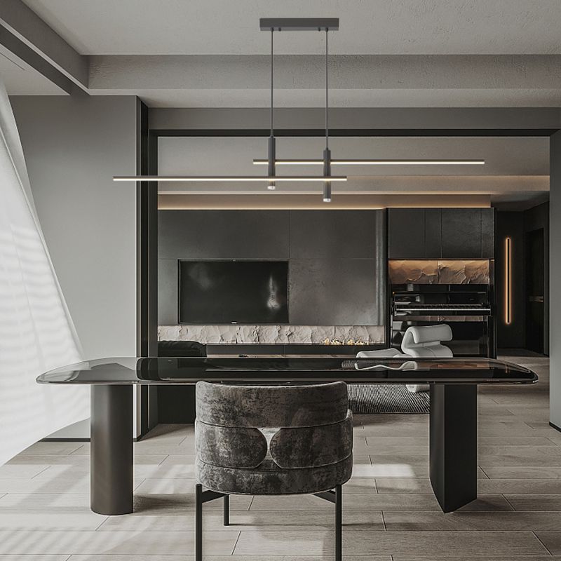 Arisha   Pendant Light Modern Linear Dining Room