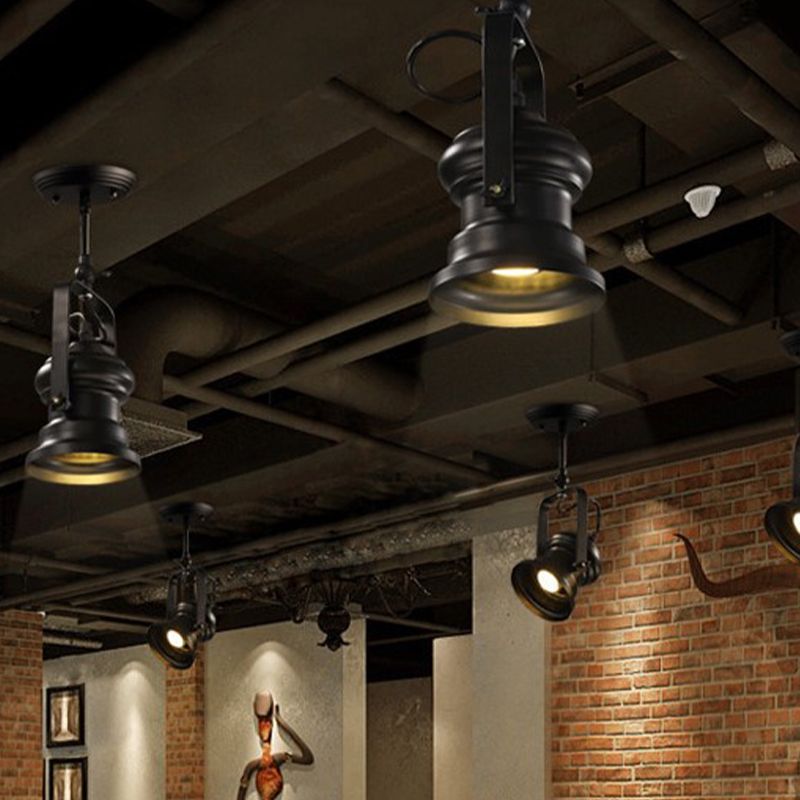 Epoch Industrial Style Rotatable Semi-Flush Mount Ceiling Light