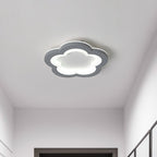 Arisha Modern Flower Flush Mount Ceiling Light Gray