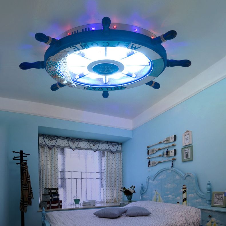 Arisha Modern Rudder Flush Mount Children Ceiling Light Bedroom