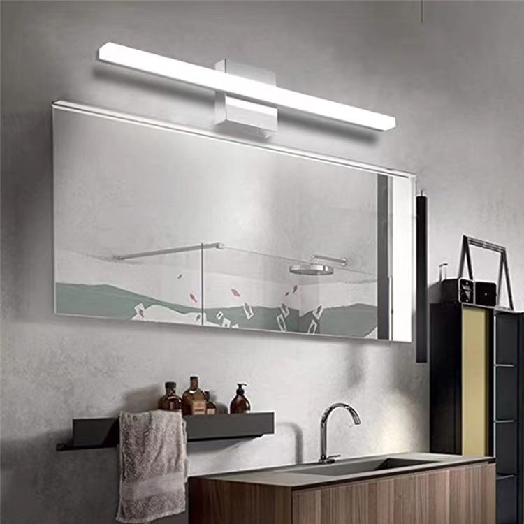 Arisha Modern Linear/Square Mirror Front Vanity LED Wall Lamp