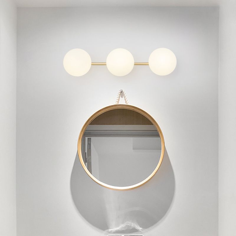 Valentina Modern Dome Bathroom & Vanity Wall Lamps, Multicolor