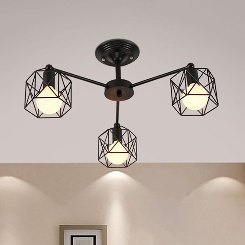 Arisha Semi-Flush Mount Ceiling Light