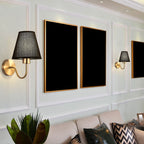 Kristy Nordic Fabric Vanity Wall Lamp Flaxen