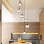 Kristy Modern Minimalist Glass Chandelier Living Room