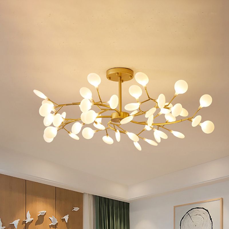 Olivia Unique Branch Firefly Art Deco Chandelier Living Room - image 8