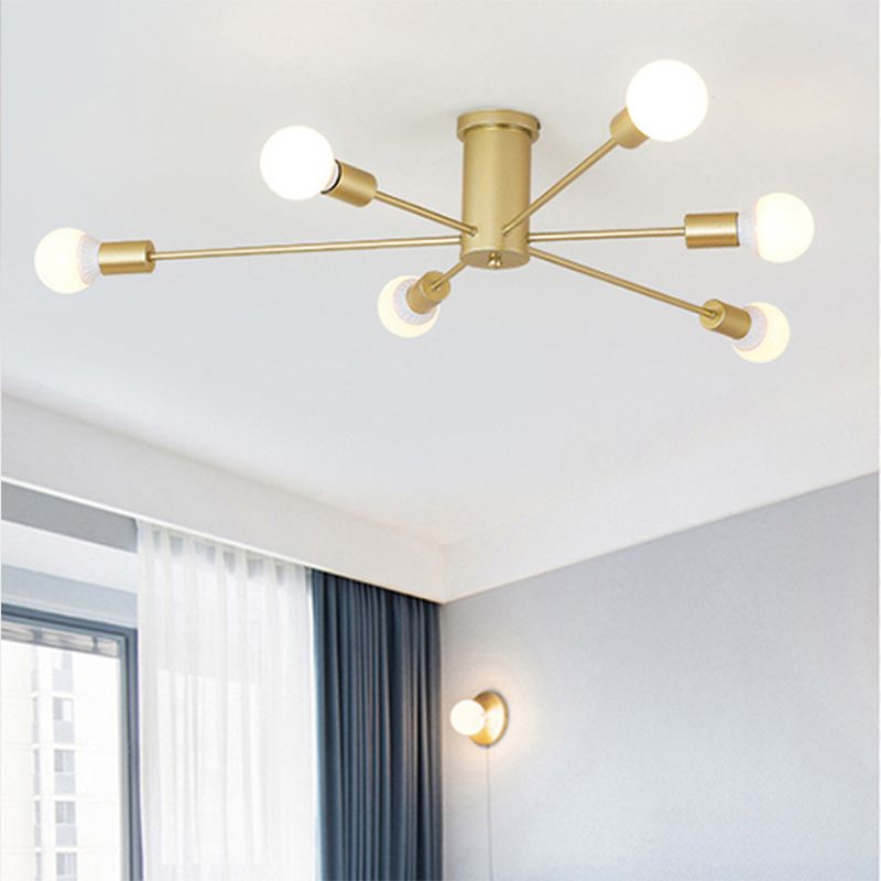 Valentina Modern Globe Bubble Flush Mount Ceiling Light