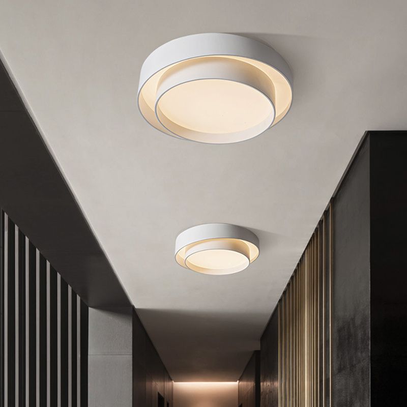 Arisha Nordic Art Deco Circular Flush Mount Ceiling Light