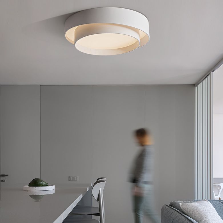 Arisha Nordic Art Deco Circular Flush Mount Ceiling Light
