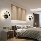 Arisha Minimalist Linear Semicircular Decor Wall Lamp