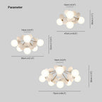 Aria Multicolored Flower Branch Chandelier Living Room