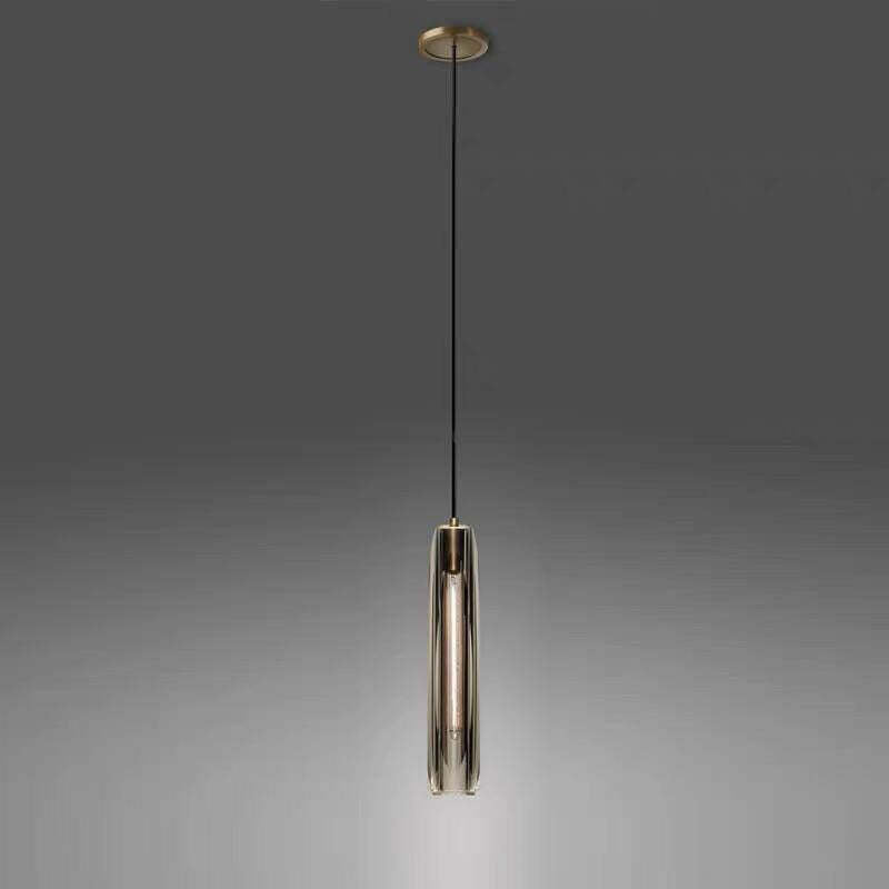 Arisha Brass Designer LED Glass Pendant Lamp - image 7