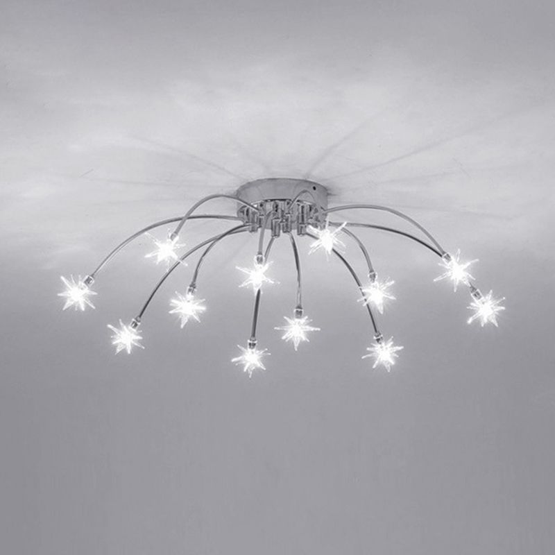 Arisha Art Deco Starry Glass Flush Mount Ceiling Light - image 14