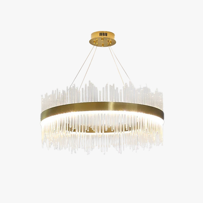 Kristy Modern Round Rectangular Chain Chandelier