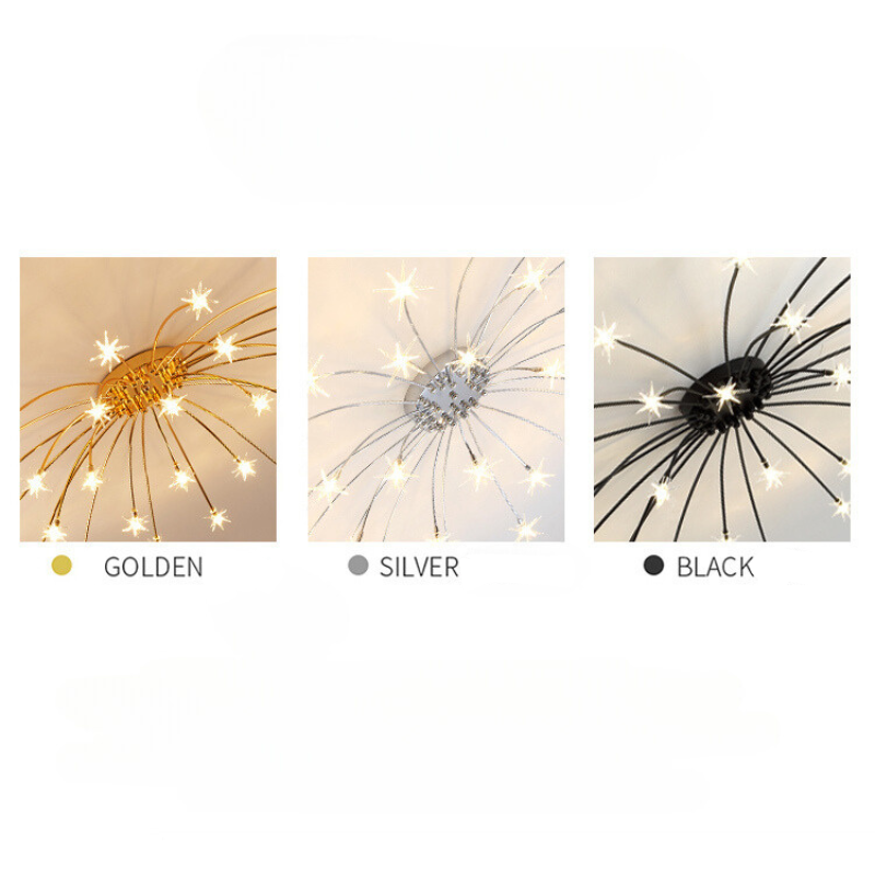 Arisha Art Deco Starry Glass Flush Mount Ceiling Light - image 36
