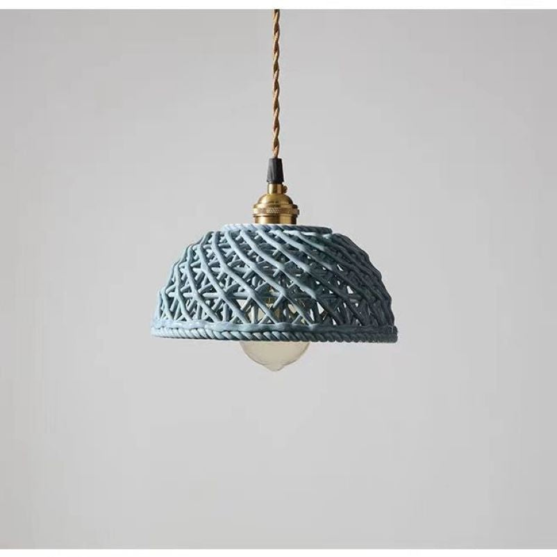Valentina Modern LED Pendant Light Blue White Bedroom/Kitchen