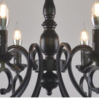 Silva Creative Retro Candle Chandelier Bedroom