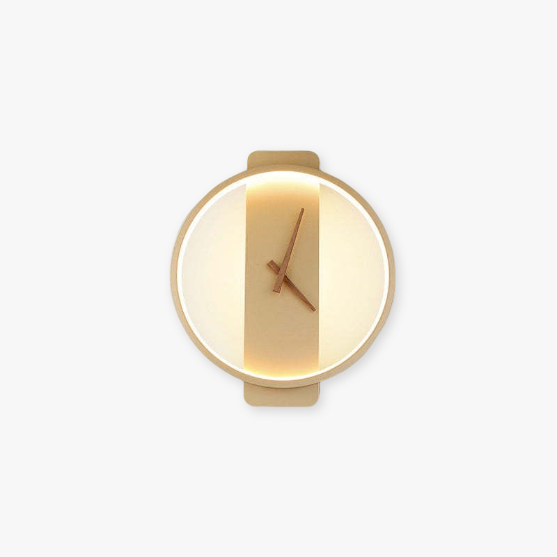 Valentina Arisha Square Clock & Acrylic Wall Lamp