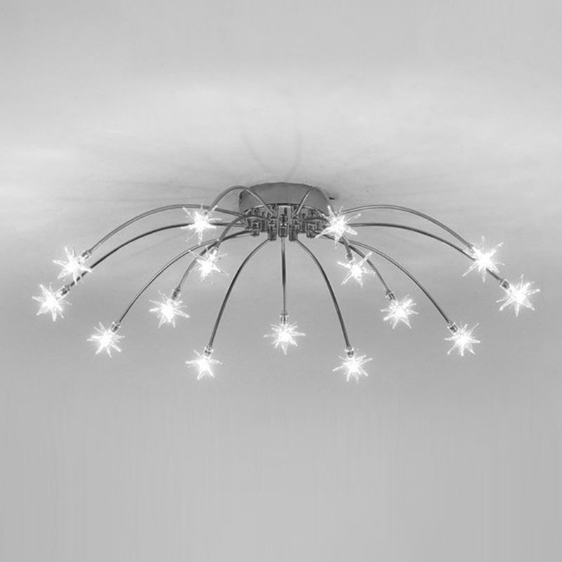 Arisha Art Deco Starry Glass Flush Mount Ceiling Light - image 15