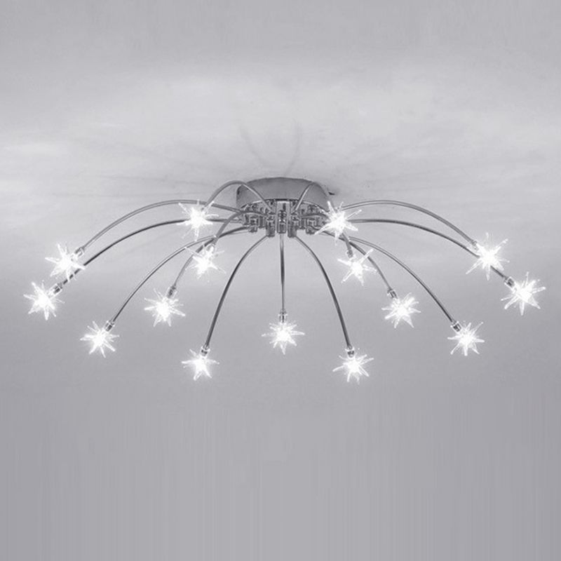 Arisha Art Deco Starry Glass Flush Mount Ceiling Light - image 16