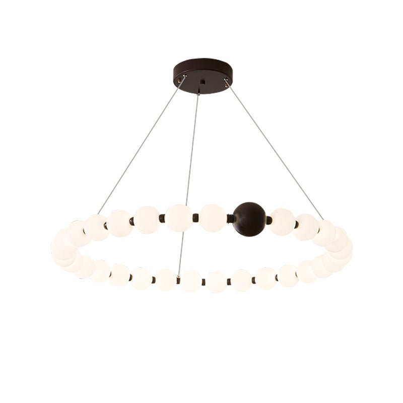 Celestial Modern Ring Metal Acrylic Chandelier
