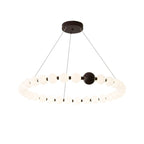 Celestial Modern Ring Metal Acrylic Chandelier