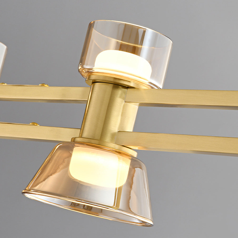 Arisha Modern Linear Linear Pendant Lamp Golden