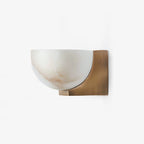 Corvina Bowl Alabaster Wall Light