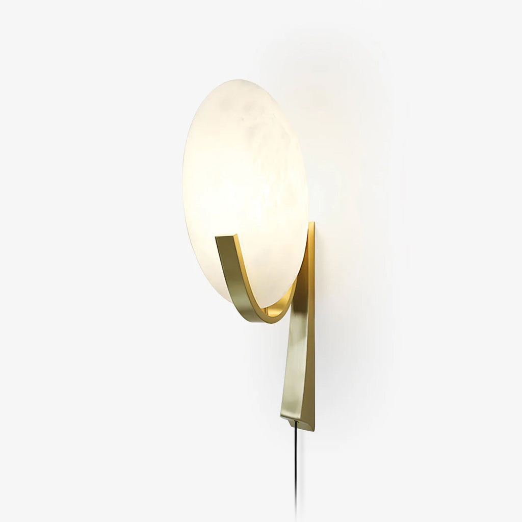 Althea Minimalist Alabaster Wall Lamp