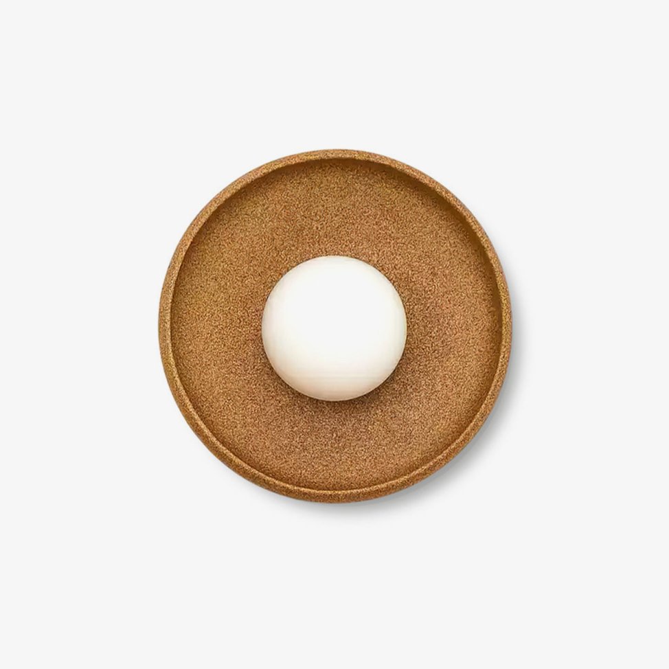 Civarir Modern Minimalist Round Glass Ceramic Wall Light