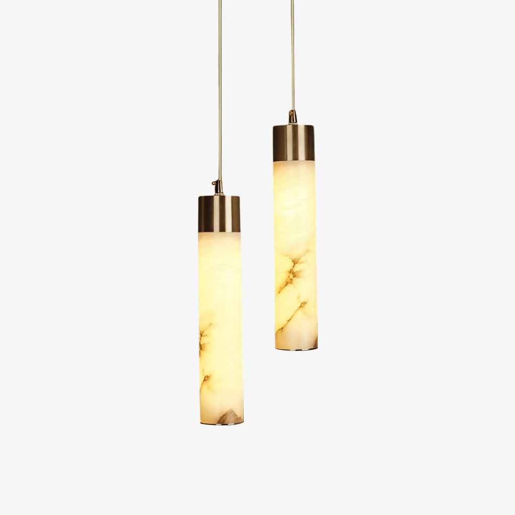 Cylinder Alabaster Pendant Light