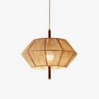 Rattan Vintage Rope Pendant Light