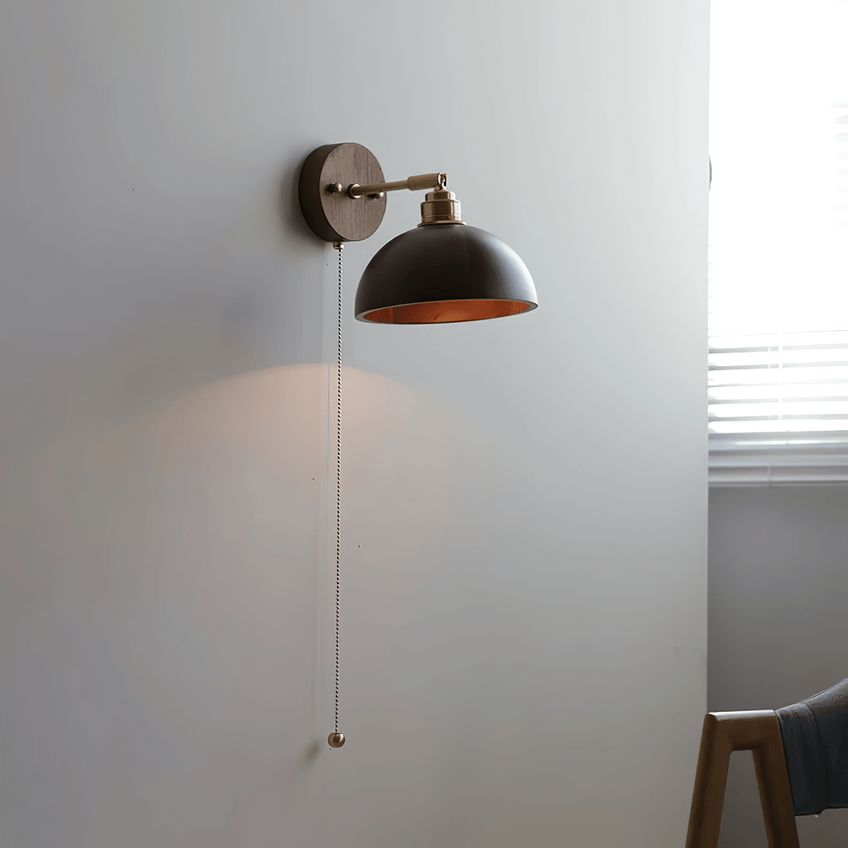 Arsole Traditional Elegance Pull Brass Wall Lamp