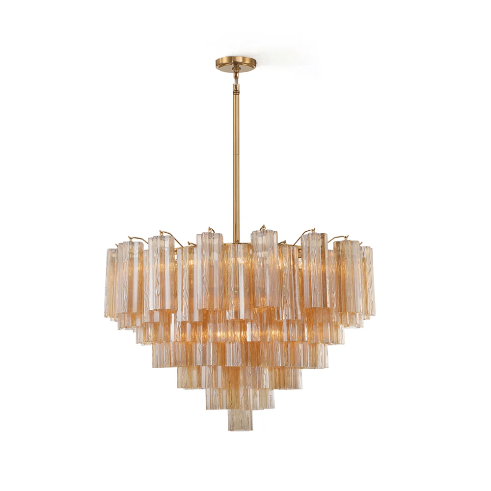 Aurora Chandelier Virella Murano Glass Tube Luxury