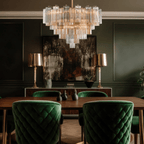 Aurora Chandelier Virella Murano Glass Tube Luxury